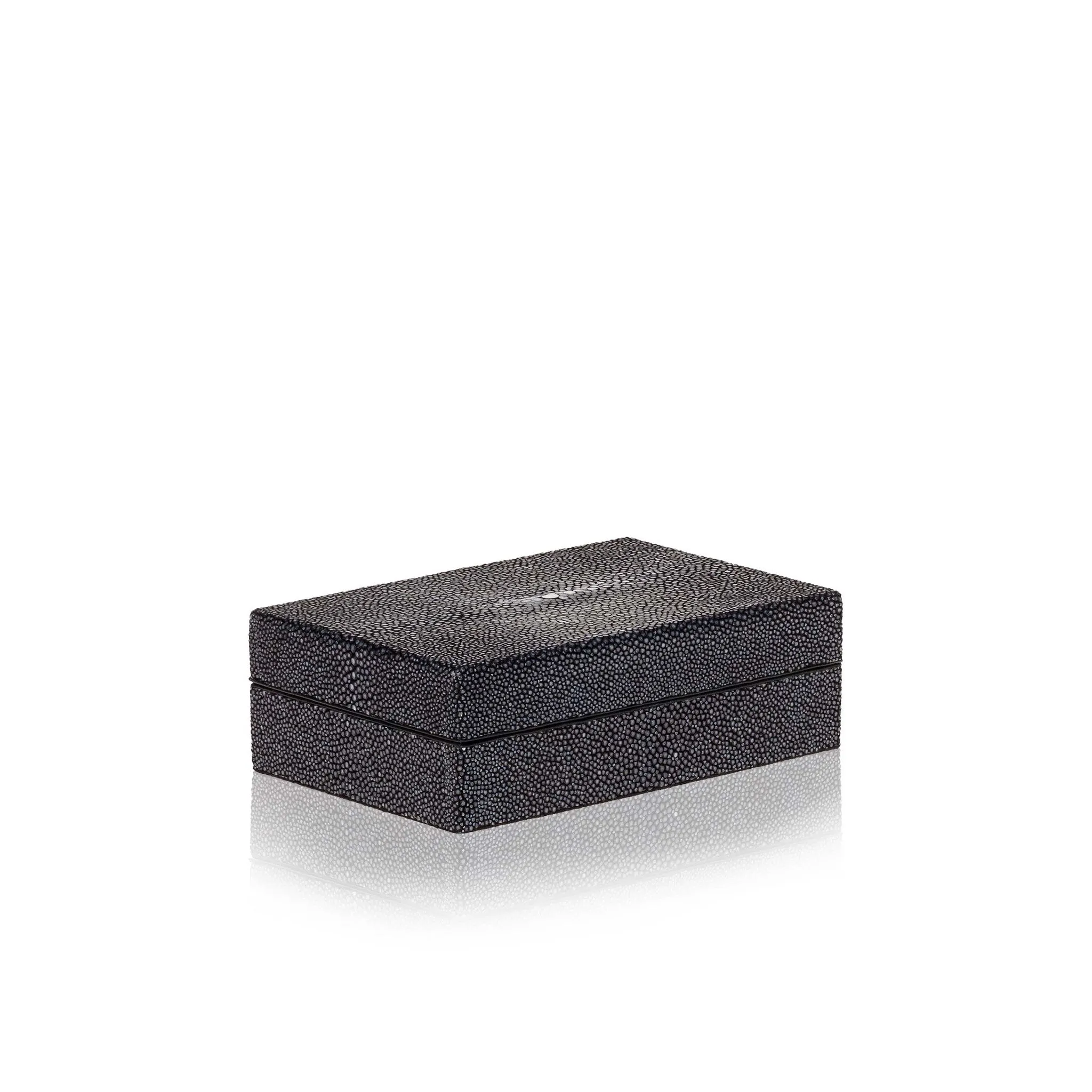 Small Box in Black Stingray Leather