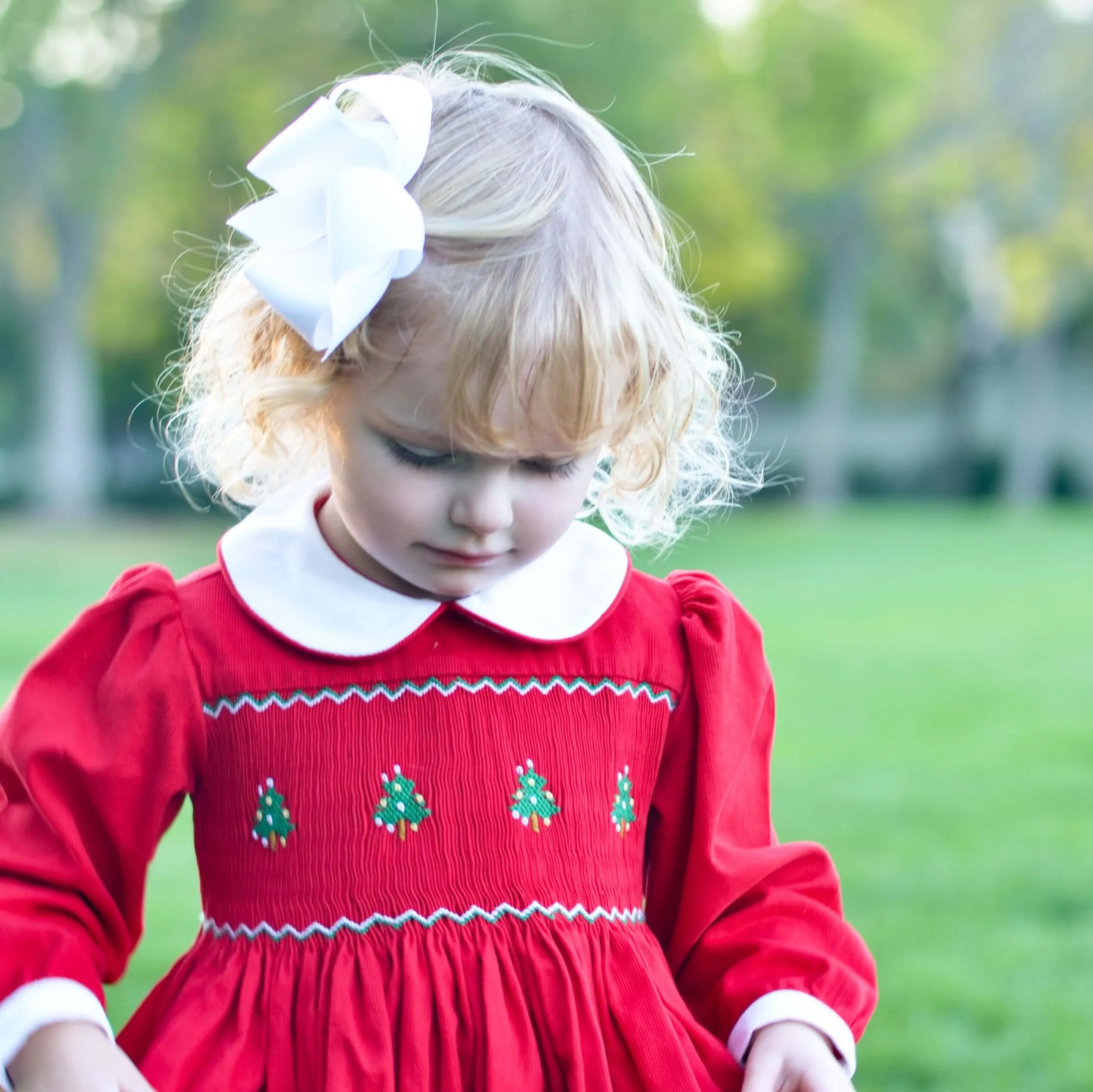Smocked Tree Dress