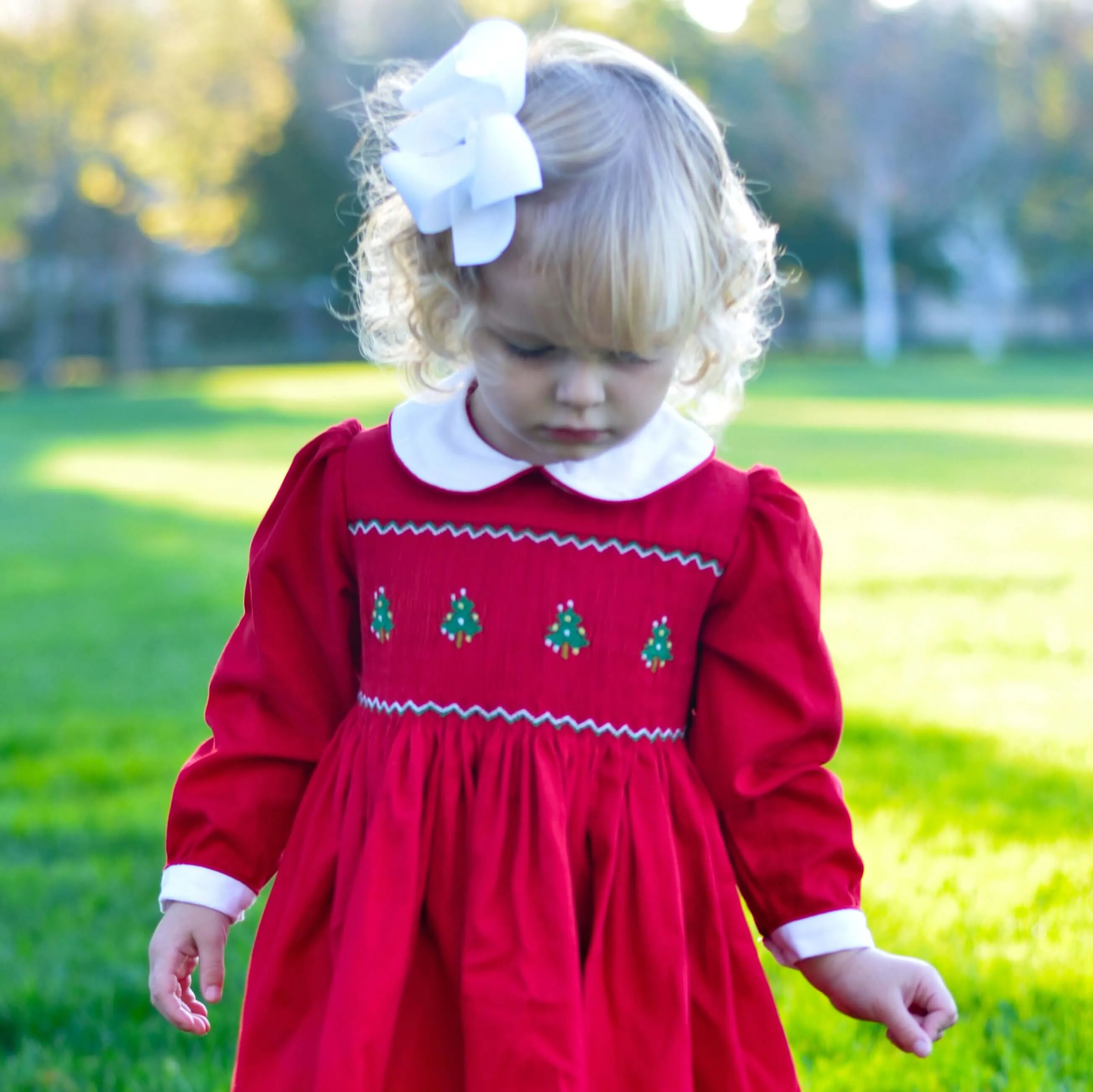 Smocked Tree Dress