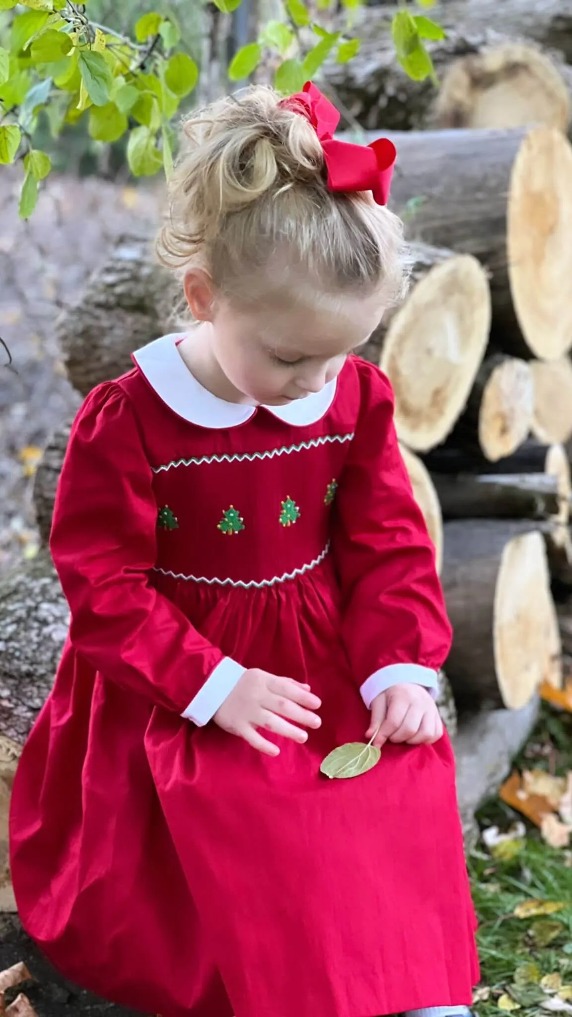 Smocked Tree Dress
