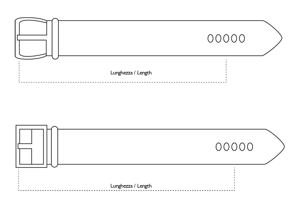 Smooth Calf Leather Belt - Meleze