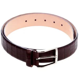 Sovereign Grade Dark Brown Crocodile Belt