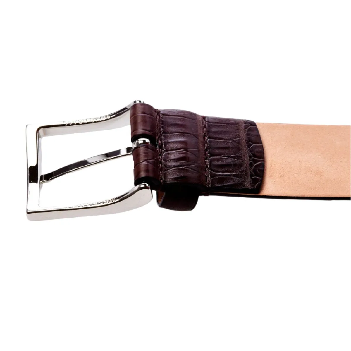 Sovereign Grade Dark Brown Crocodile Belt