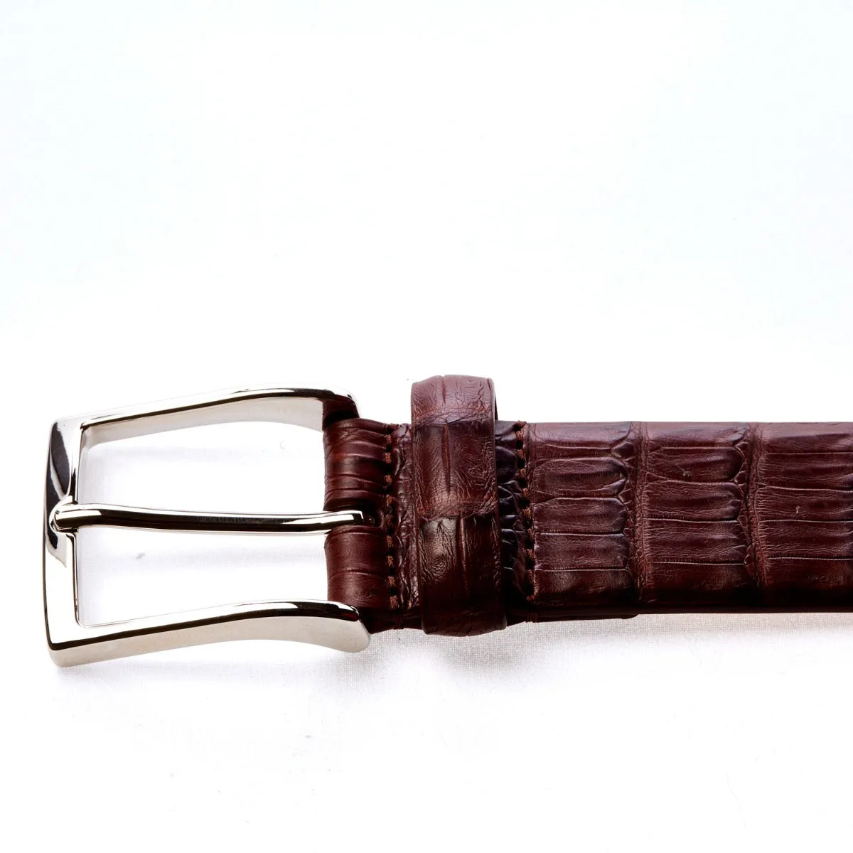 Sovereign Grade Medium Brown Crocodile Belt