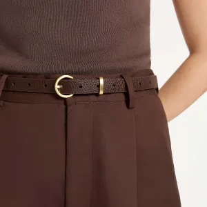 Status Anxiety II HAPPENS ALL THE TIME belt - Choc/Gold