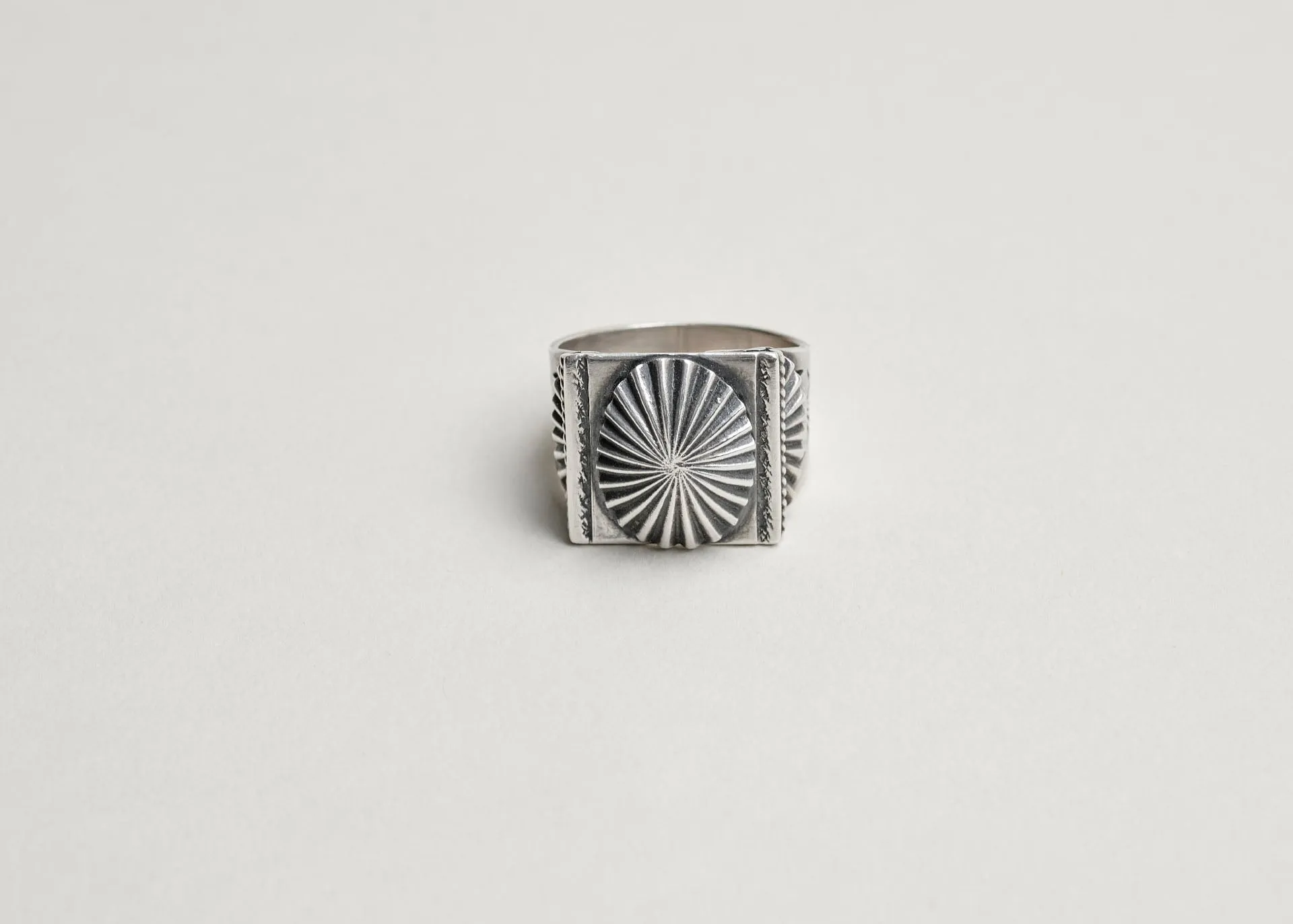 Sterling Silver Concho Ring