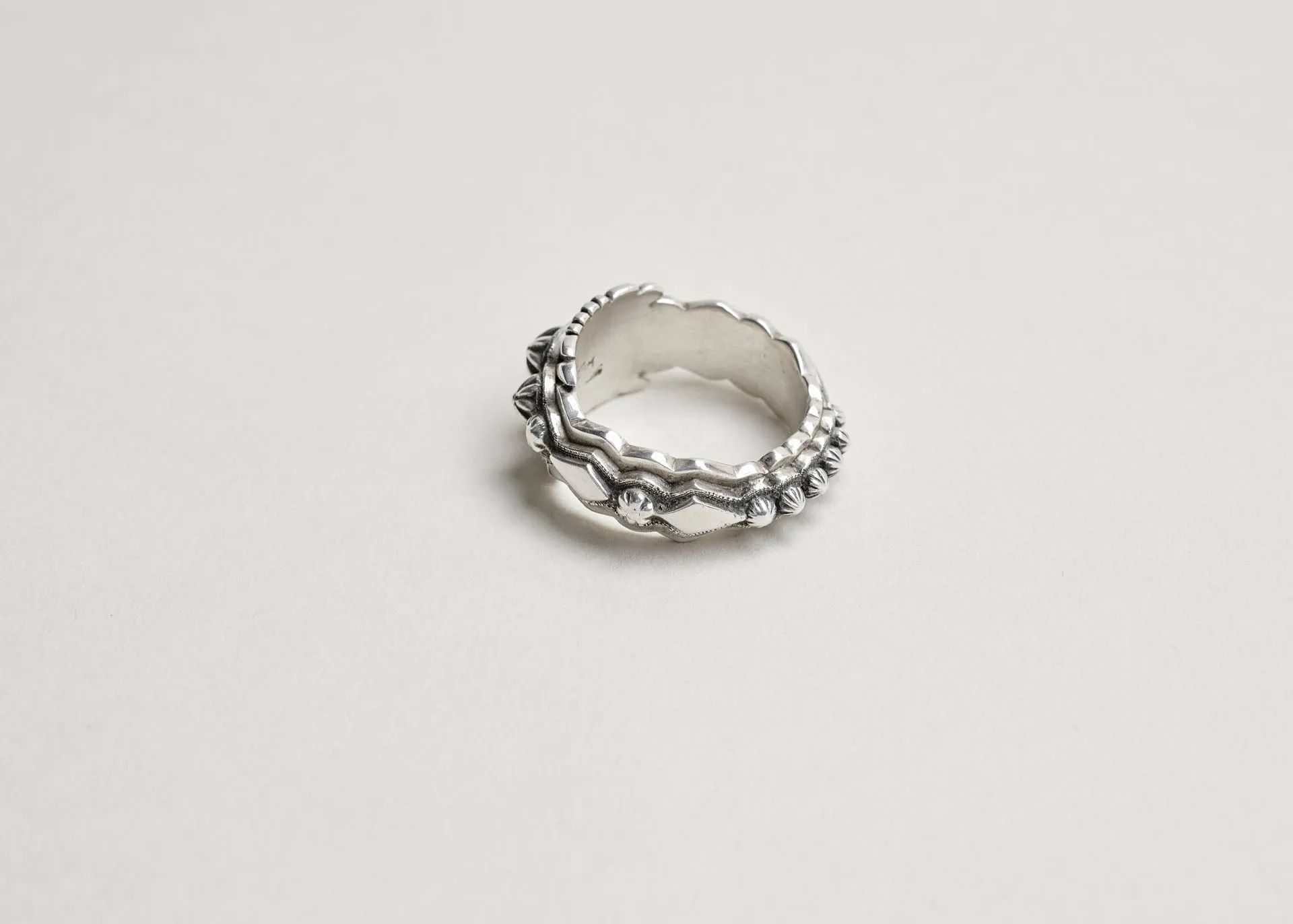 Sterling Silver Multi Concho Ring