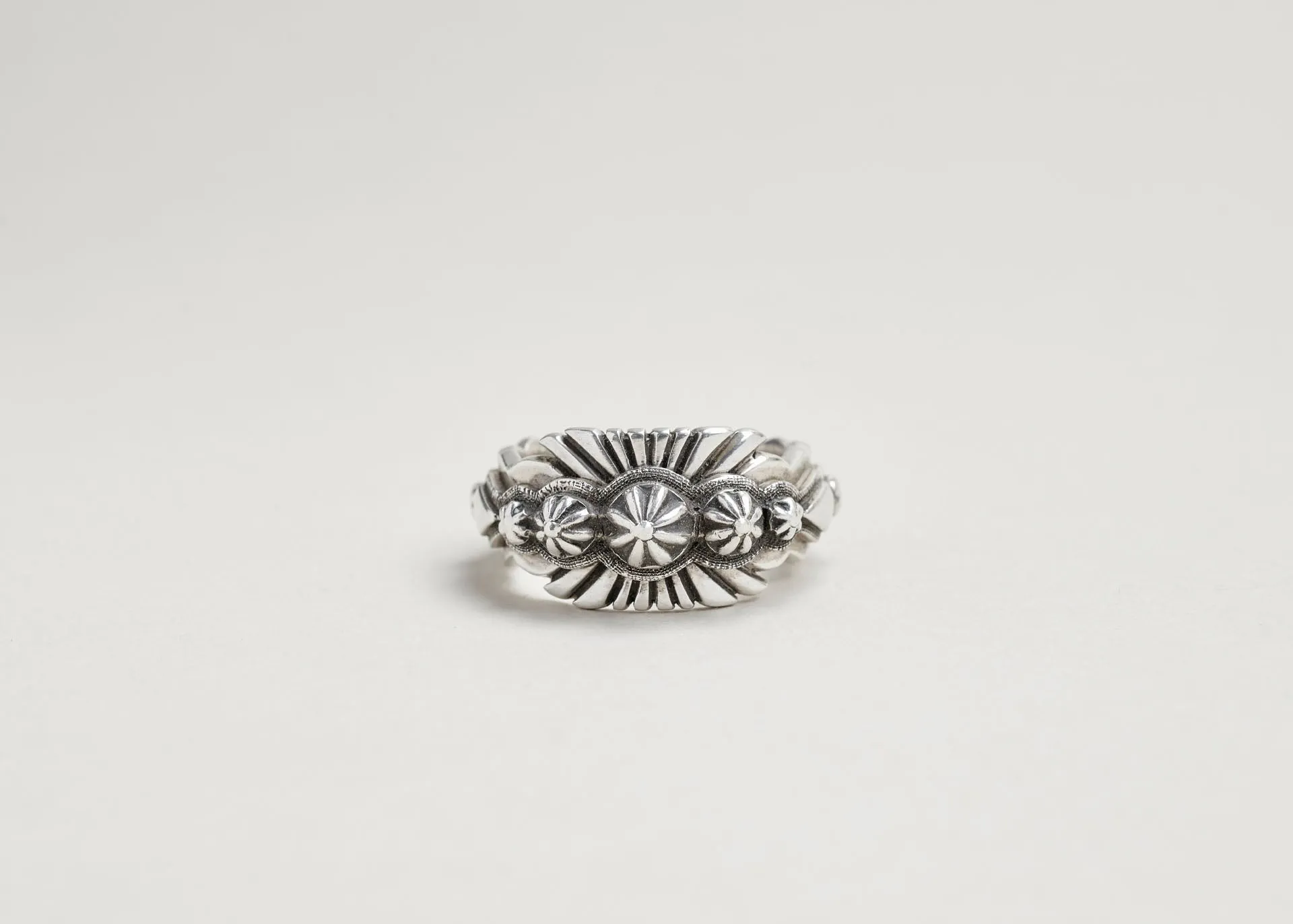 Sterling Silver Multi Concho Ring