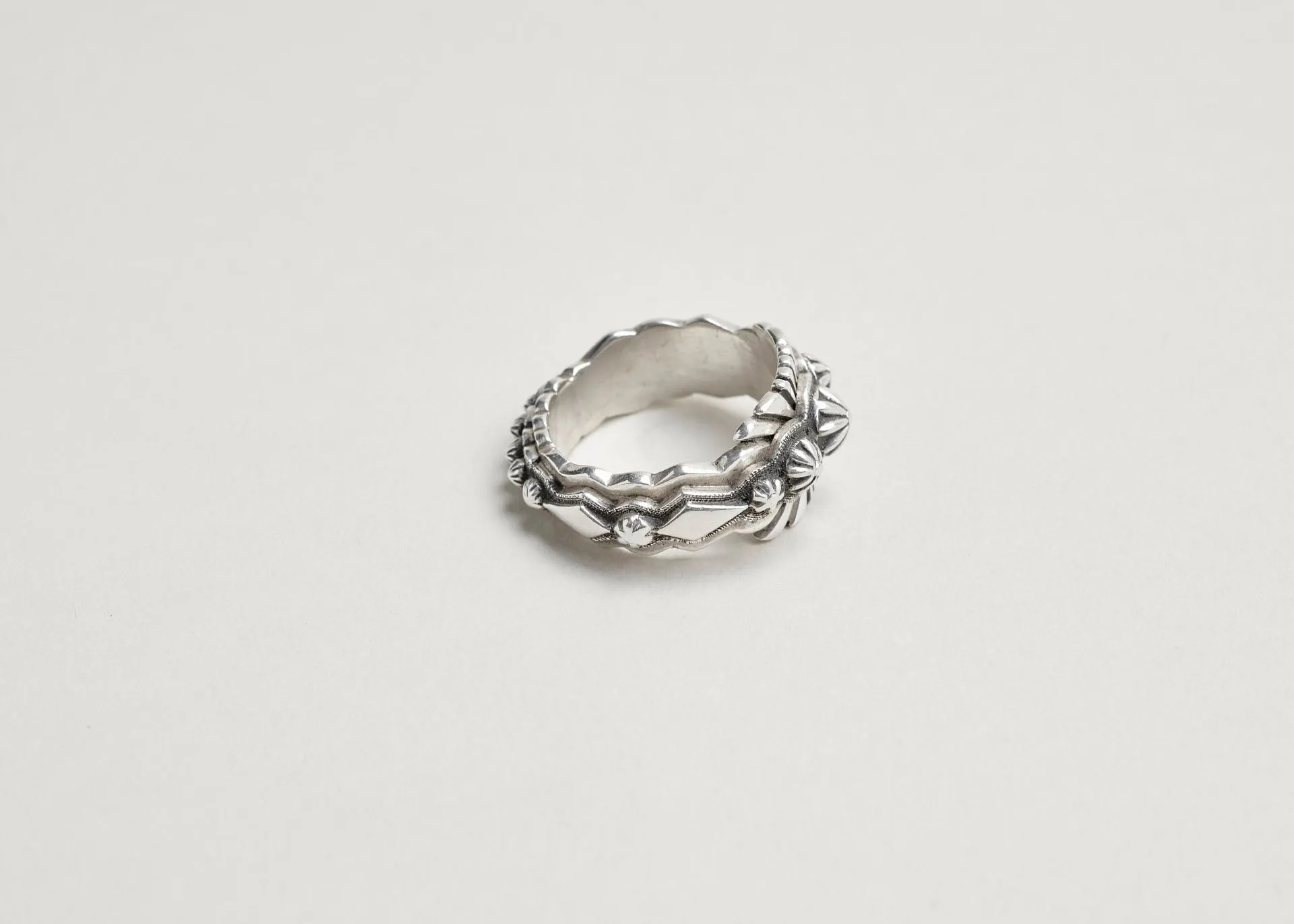 Sterling Silver Multi Concho Ring