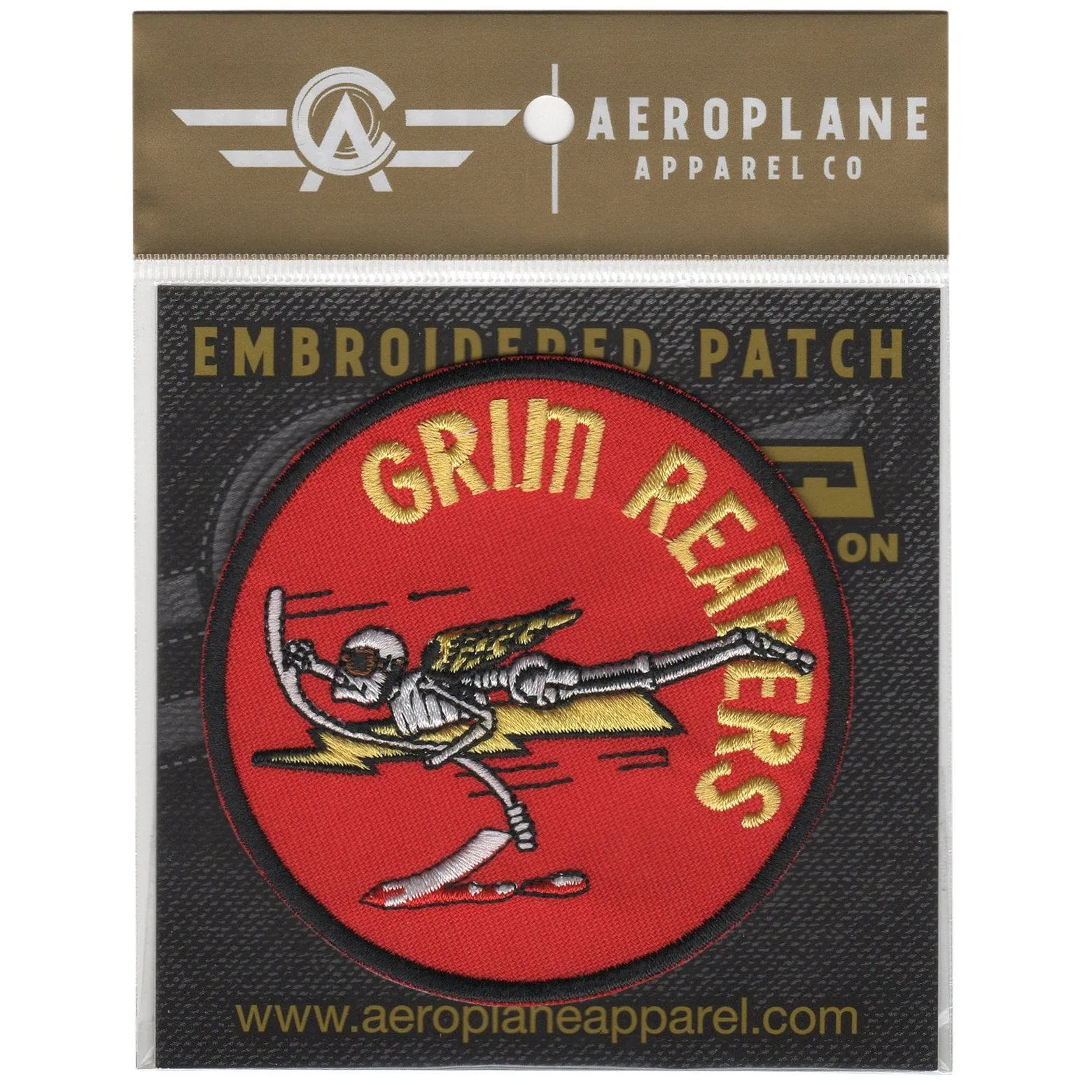 Strike Fighter Squadron 101 (VFA-101) - Grim Reapers Embroidered Patch (Iron On Application)