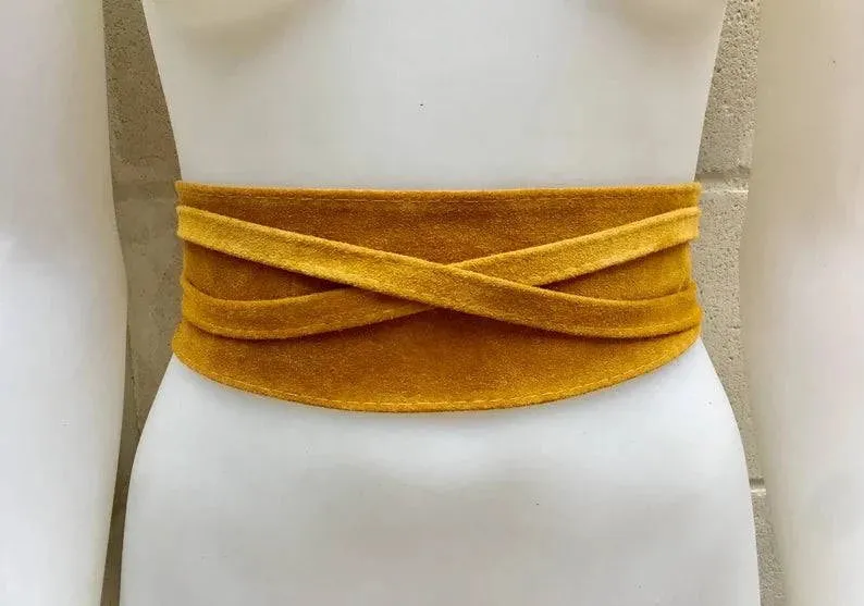 Suede Wrap Belts