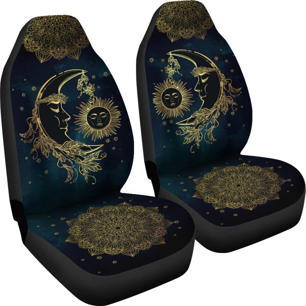 Sun And Moon Car Seat Covers (Set of 2)