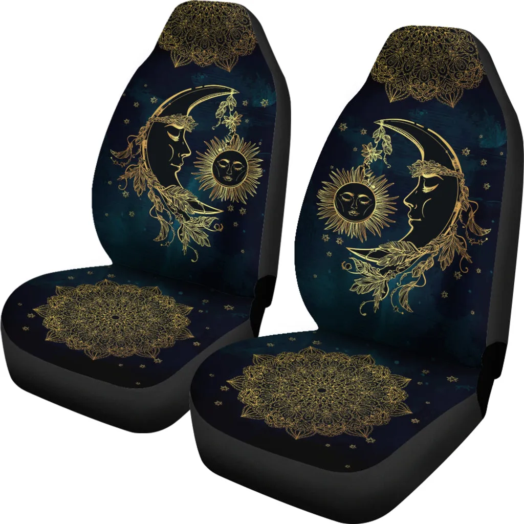 Sun And Moon Car Seat Covers (Set of 2)