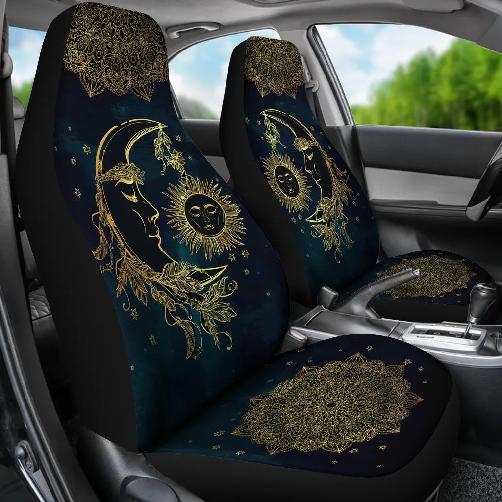 Sun And Moon Car Seat Covers (Set of 2)