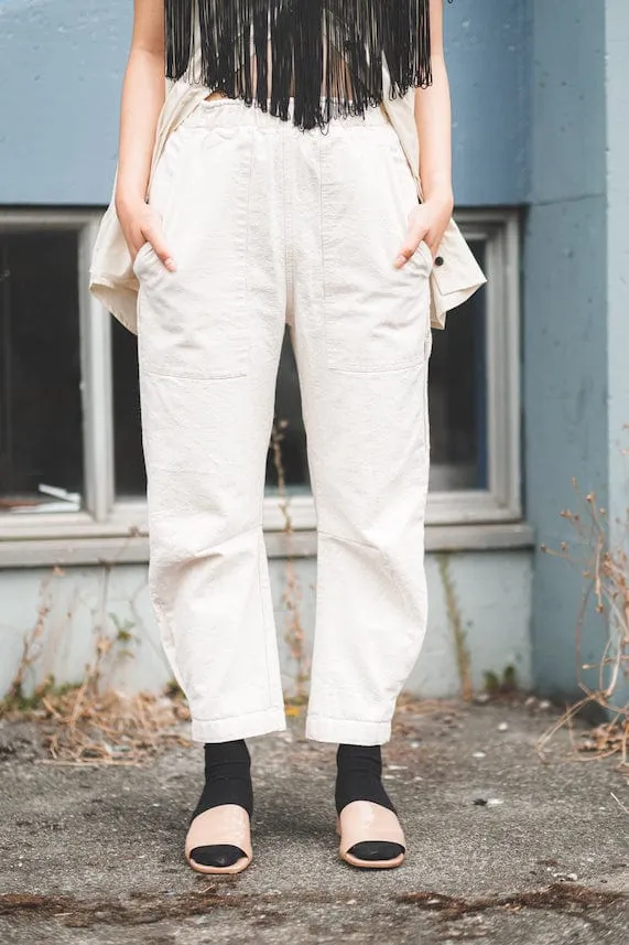 Sunny Canvas Pants in Natural
