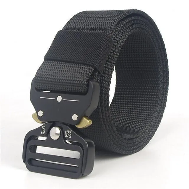 Tactical Belt Men Military Nylon Quality Style Combat Belts Metal Multifunctional Training Belt Male Canvas Waistband Belt men