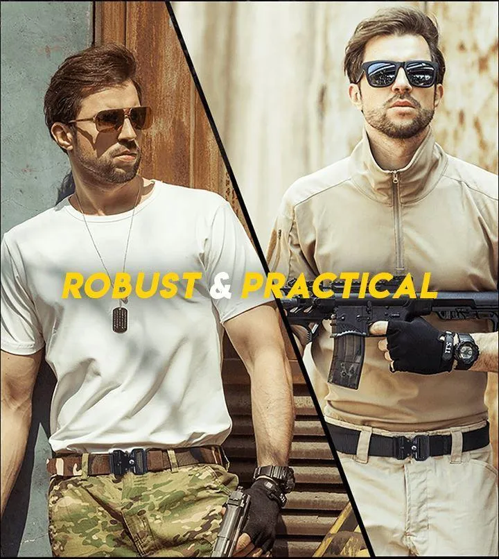 Tactical Belt Men Military Nylon Quality Style Combat Belts Metal Multifunctional Training Belt Male Canvas Waistband Belt men