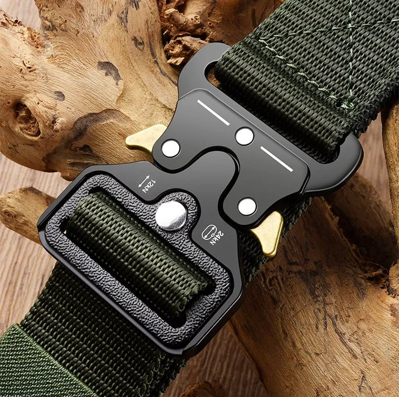 Tactical Belt Men Military Nylon Quality Style Combat Belts Metal Multifunctional Training Belt Male Canvas Waistband Belt men