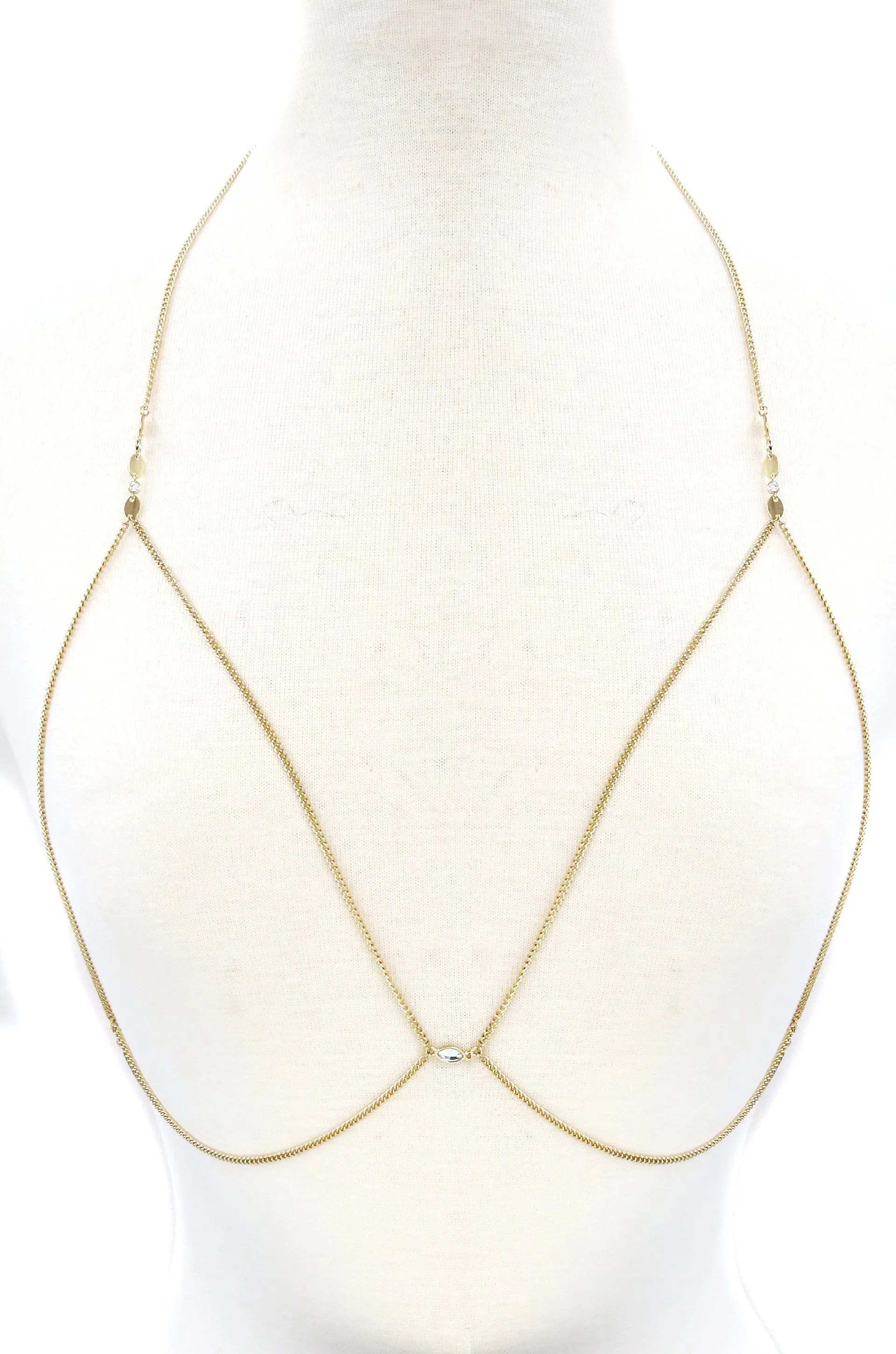 The Future is Female Chain Bralette in Gold