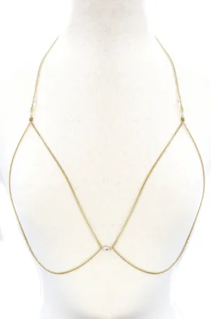 The Future is Female Chain Bralette in Gold
