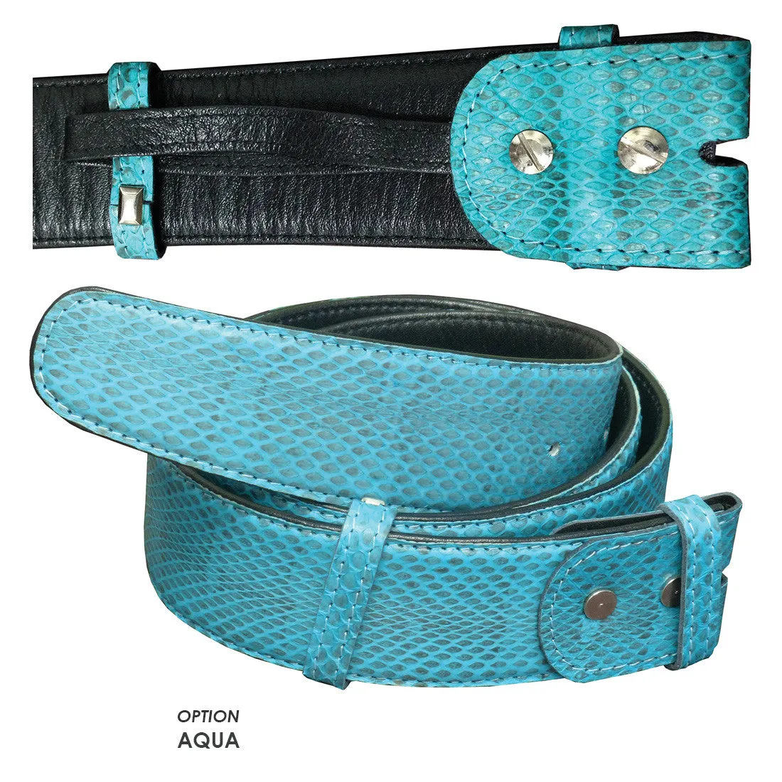The Grip Master XOTICS Water Snake 1.5" Leather Belt