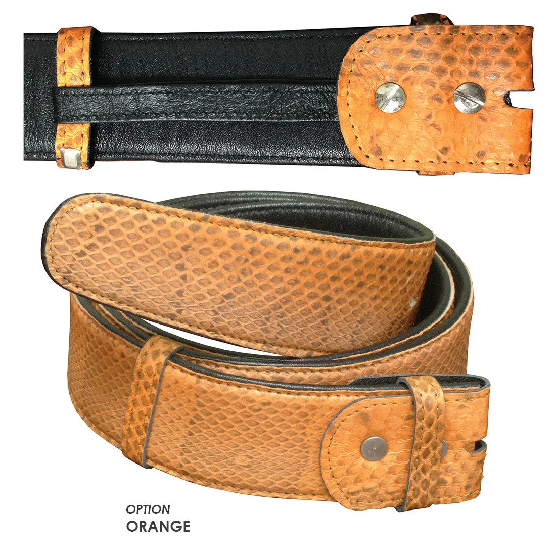 The Grip Master XOTICS Water Snake 1.5" Leather Belt
