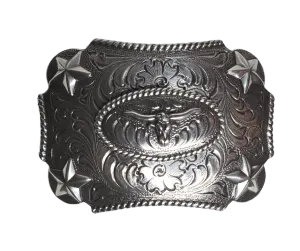 The Longhorn and Stars Kid's Belt Buckle