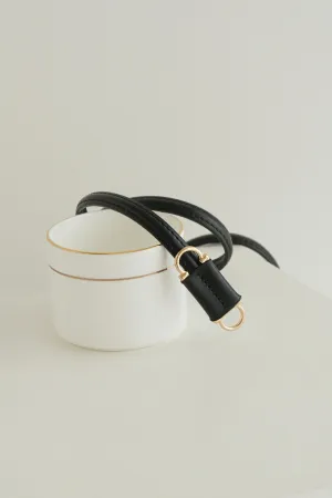 The Loop Leather Belt - Black