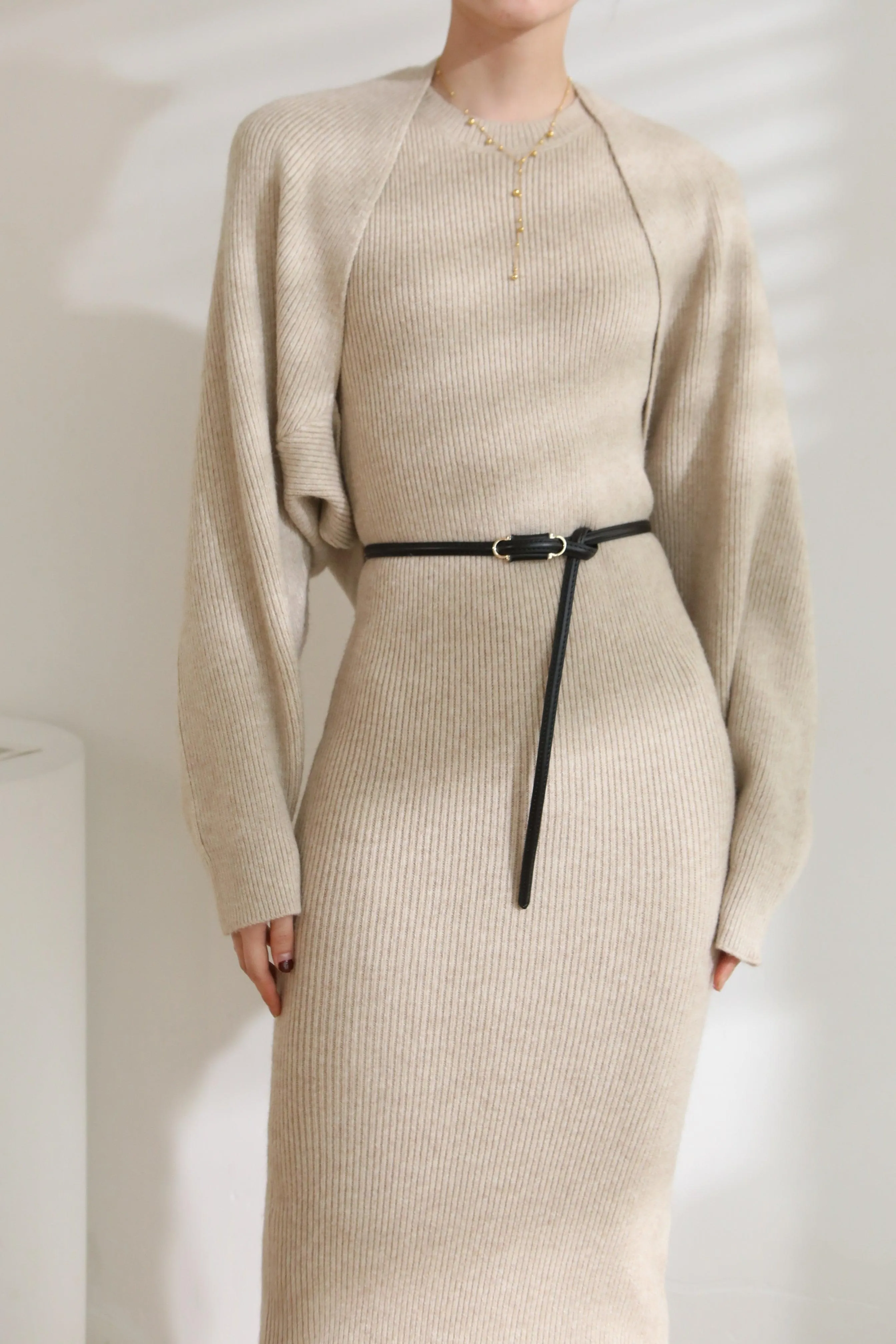 The Loop Leather Belt - Black