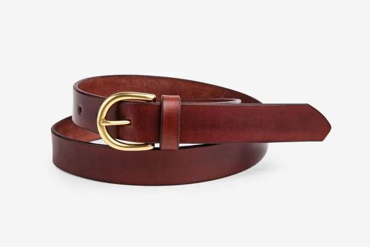 The Lygon Belt, Dark Brown - Brass