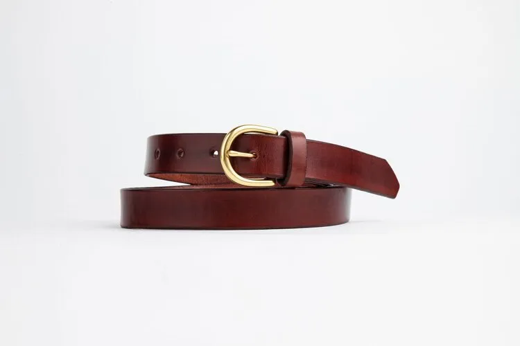 The Lygon Belt, Dark Brown - Brass