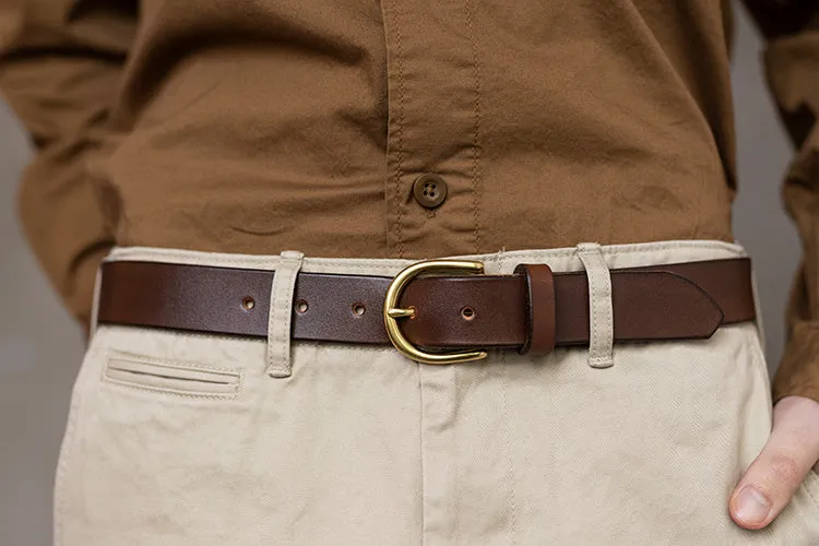 The Lygon Belt, Dark Brown - Brass