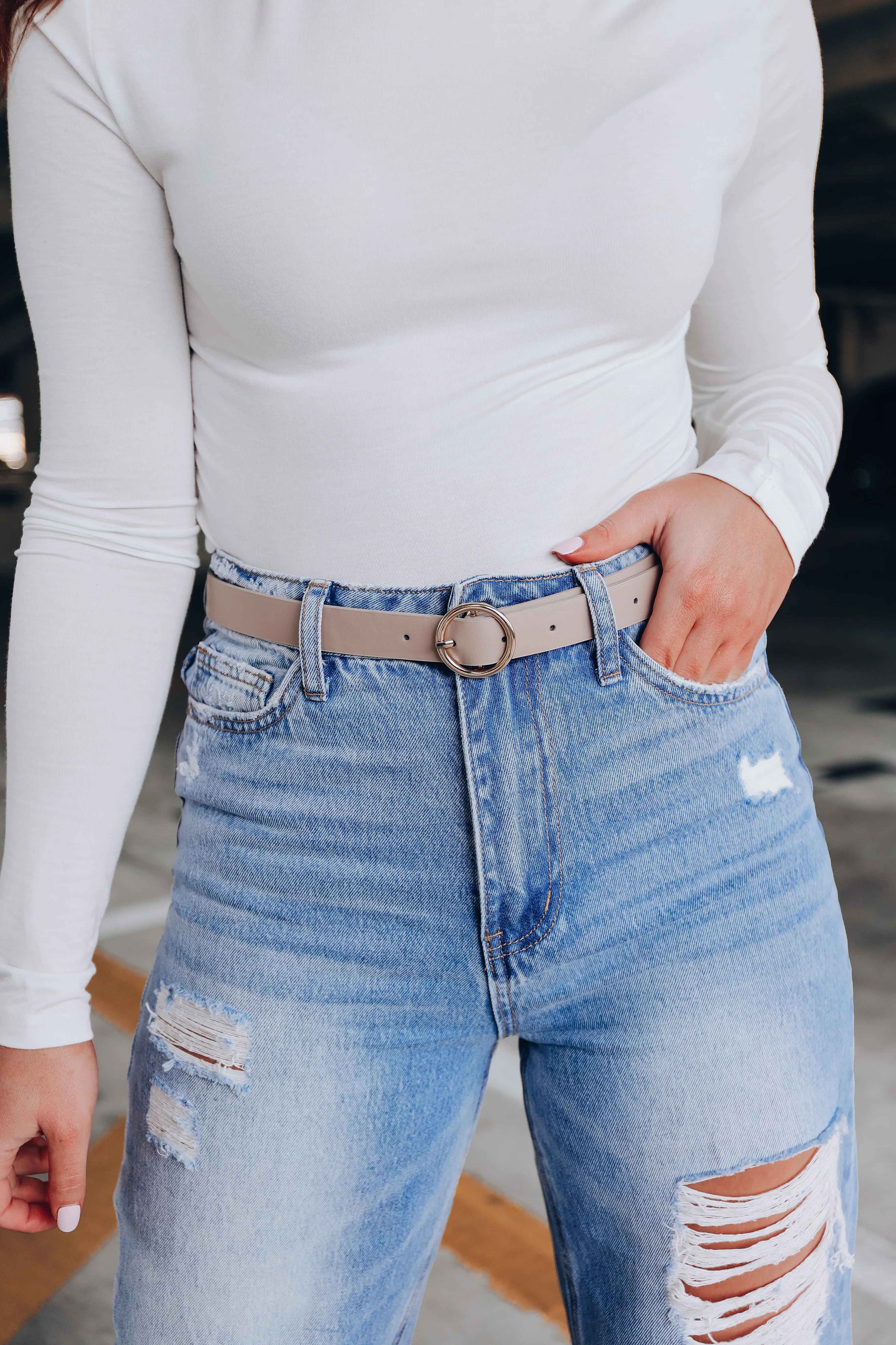 The Neutrals Trio Belt Set - Taupe