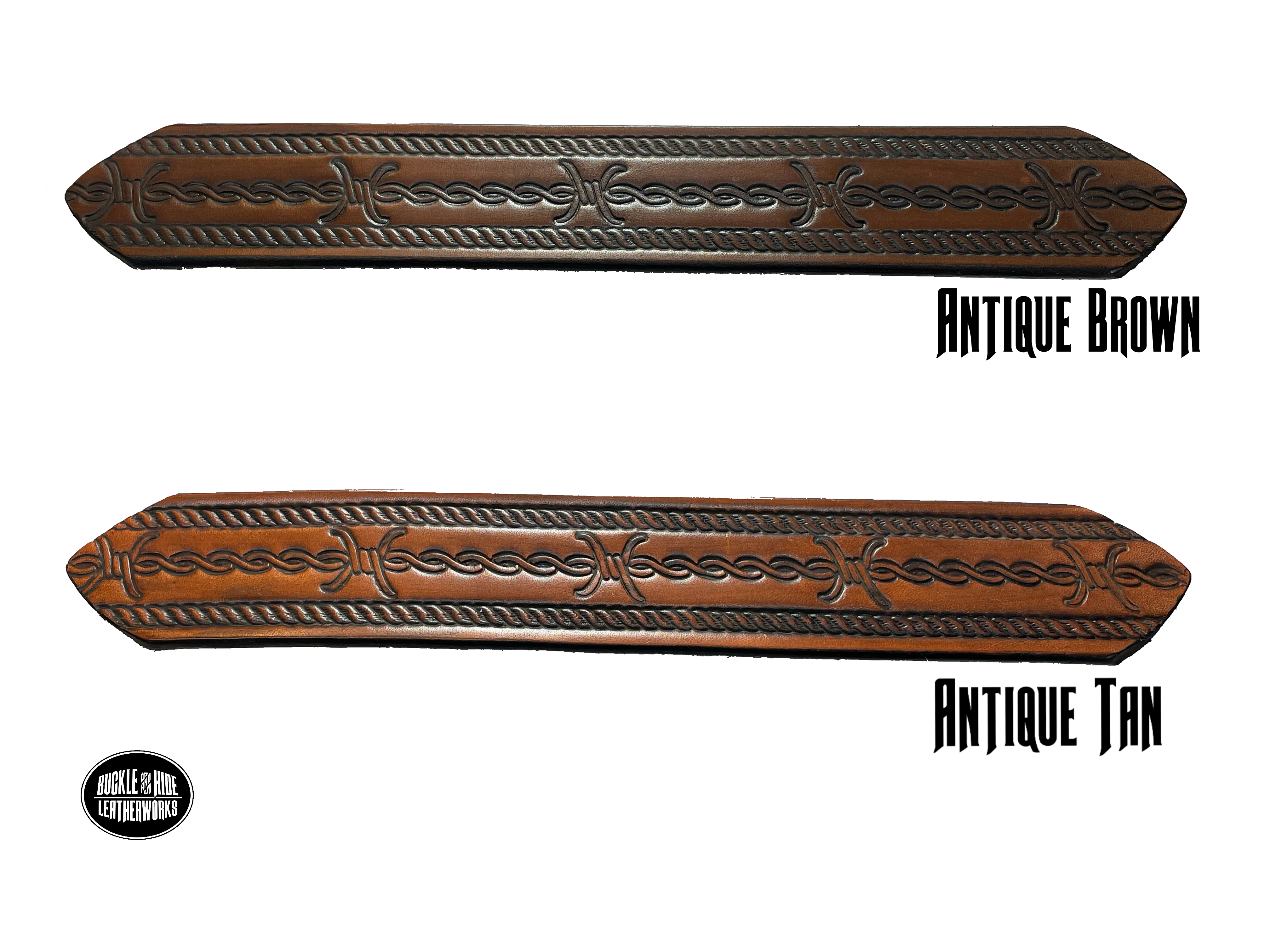 The "Riding Fence" Name Leather Belt