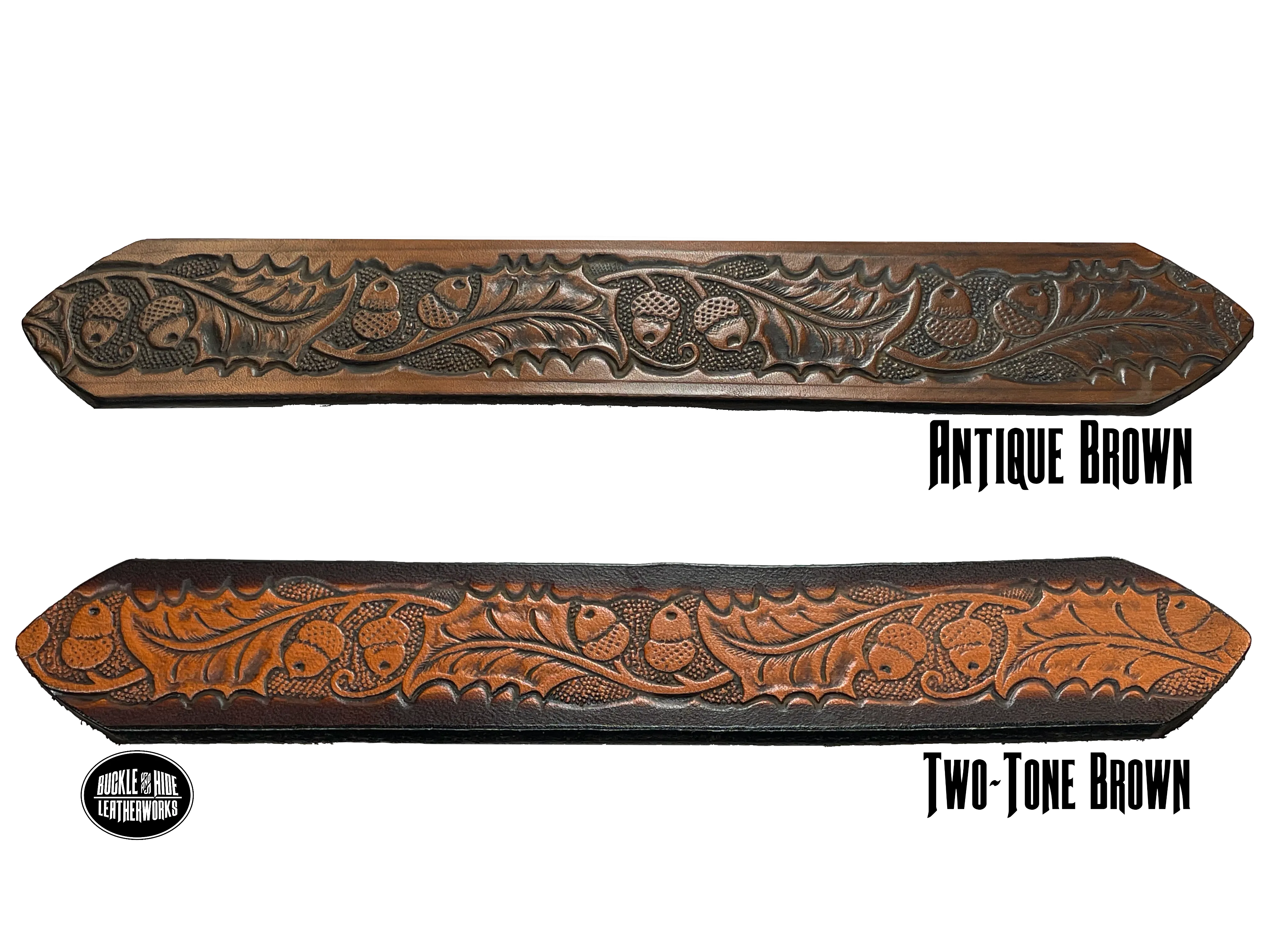The Tall Oak Name Leather Belt