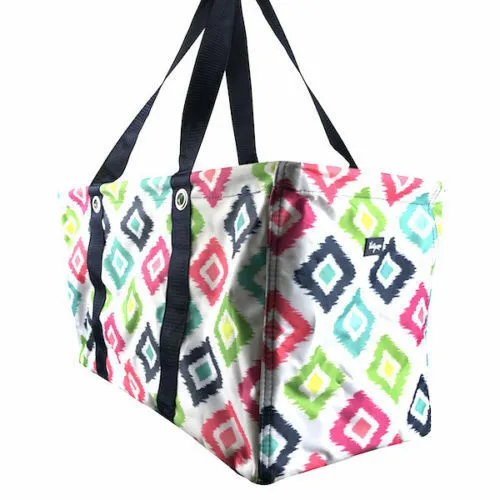 Thirty one Large Utility Tote Beach Picnic Laundry Basket Bag 31 Gift in Candy Corner