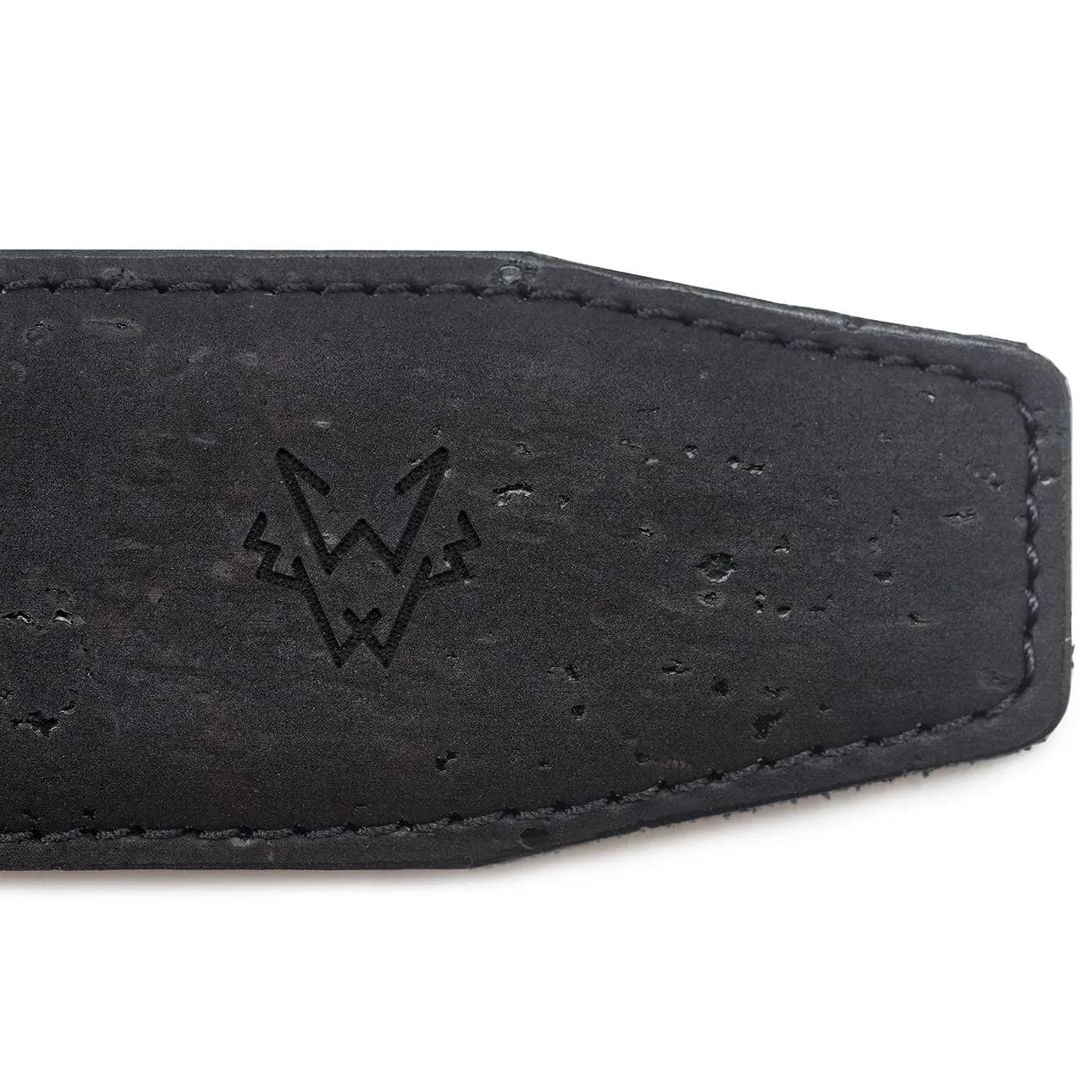Three-Piece Construction Cork Vegan Belt | Black
