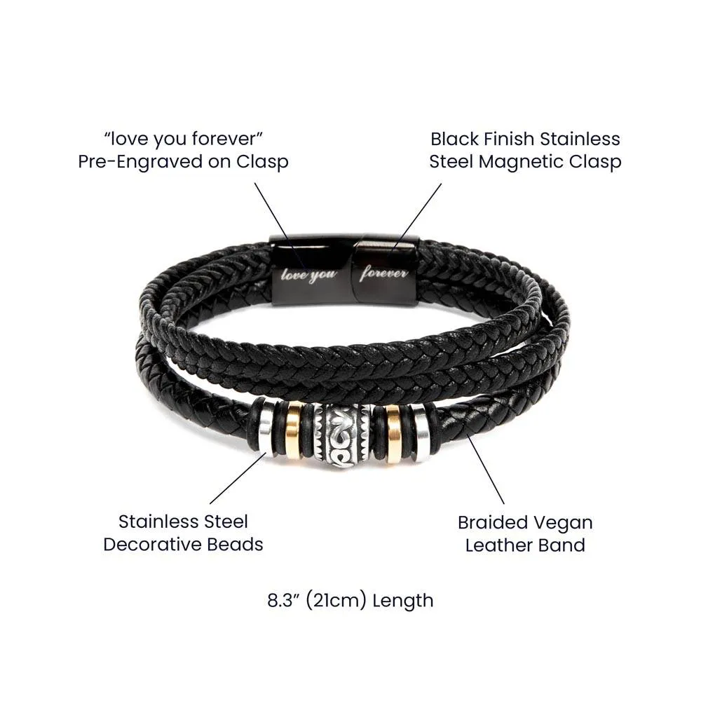 To My Man The Day I Met You Love You Forever Bracelet