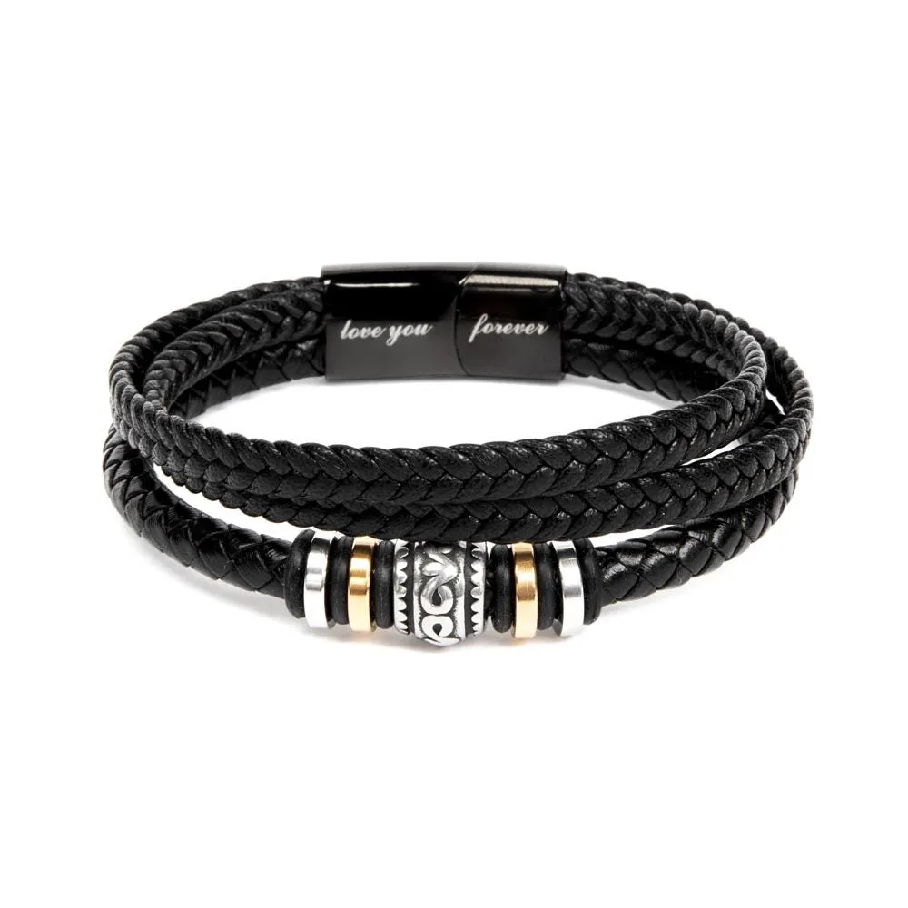 To My Stepped Up Dad - "Love You Forever" Bracelet - SD001