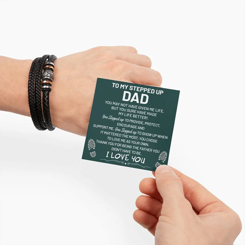 To My Stepped Up Dad - "Love You Forever" Bracelet - SD001