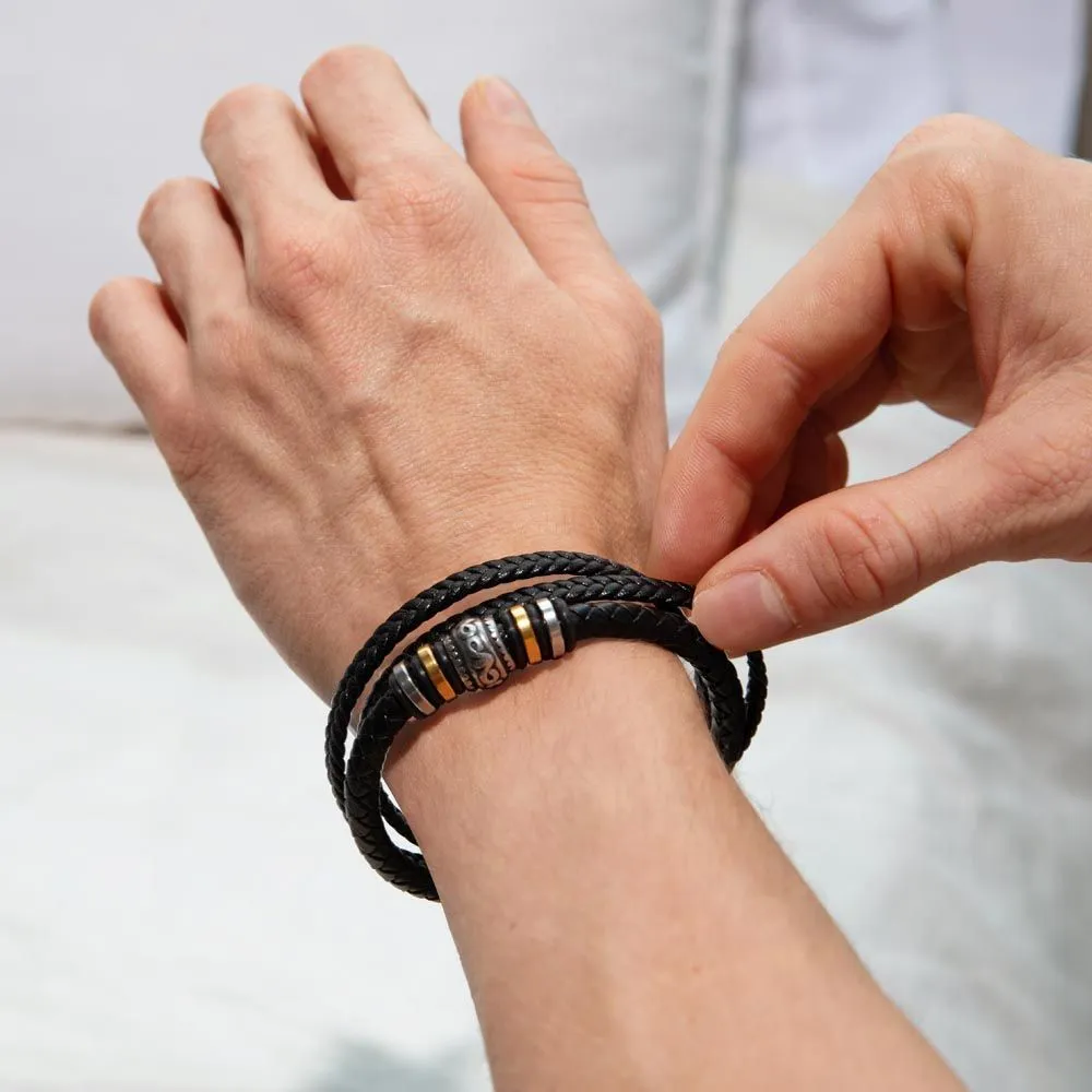 To My Stepped Up Dad - "Love You Forever" Bracelet - SD001