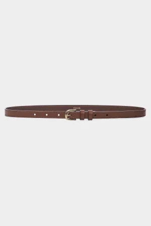 Twist Buckle Belt in Tobacco