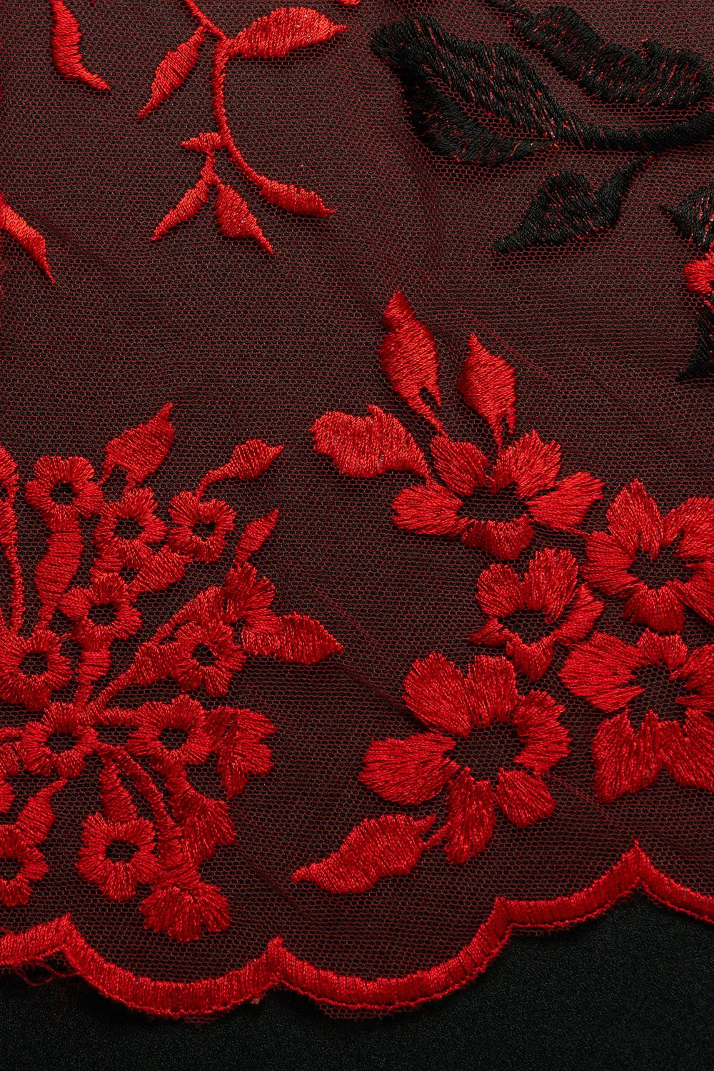 Two Tone Tulle Lace Fabric Embroidered 100% Polyester 50/52" Wide | Exquisite Fabric
