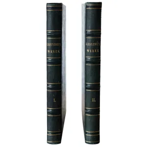 Two Volume German Books: Sammtliche Werke by Gotthold Ephraim Lessing