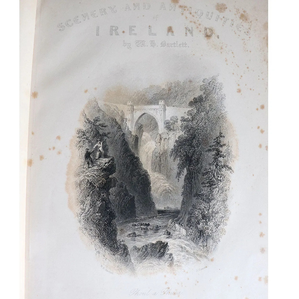 Two Volumes Books: The Scenery and Antiquities of Ireland by N.P. Willis & J. Stirling Coyne