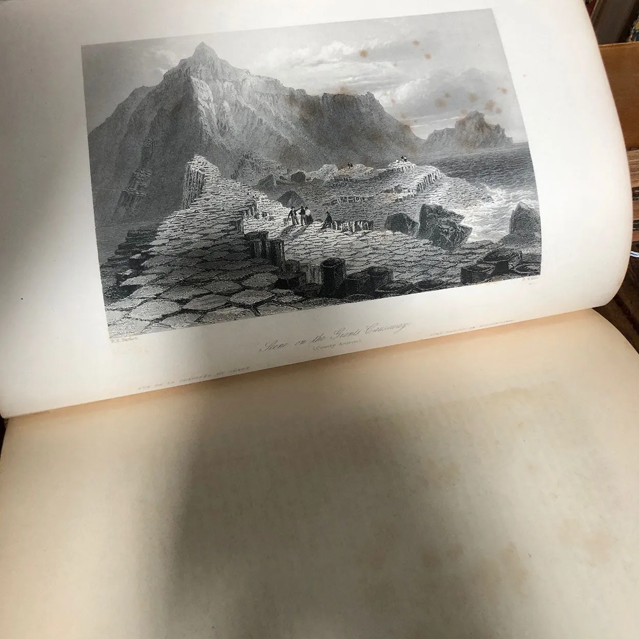 Two Volumes Books: The Scenery and Antiquities of Ireland by N.P. Willis & J. Stirling Coyne