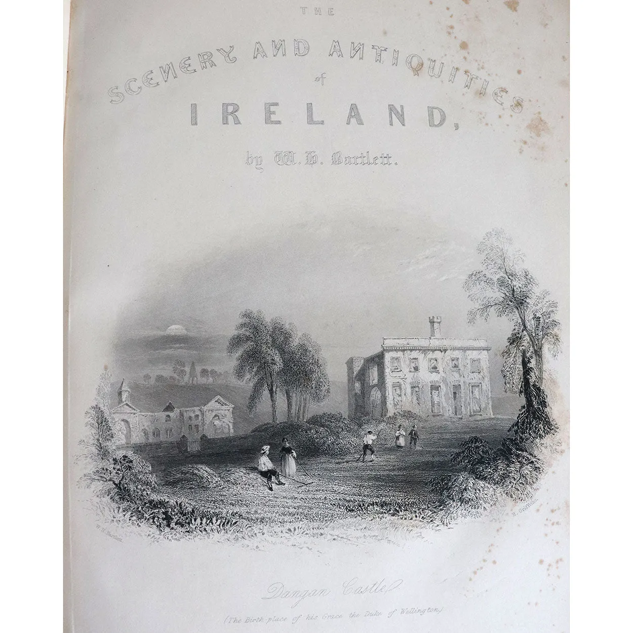 Two Volumes Books: The Scenery and Antiquities of Ireland by N.P. Willis & J. Stirling Coyne