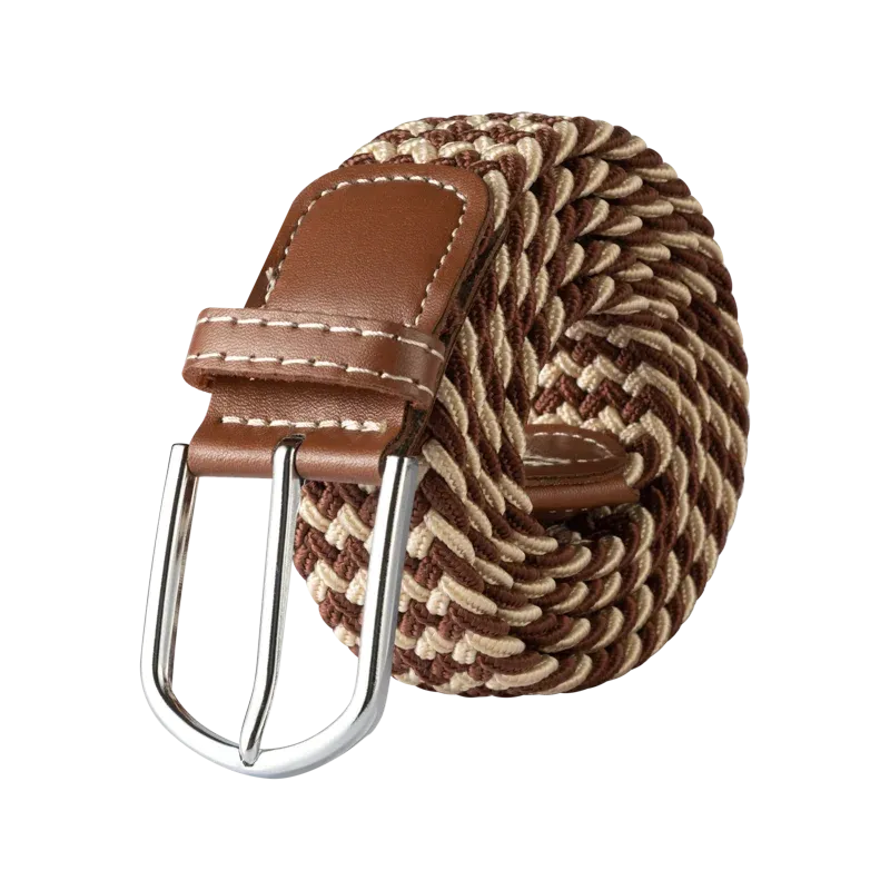 Unisex Casual Knitted Pin Buckle Jeans Belt Woven Canvas Elastic Expandable Stretch Belts for Women Men Girdle