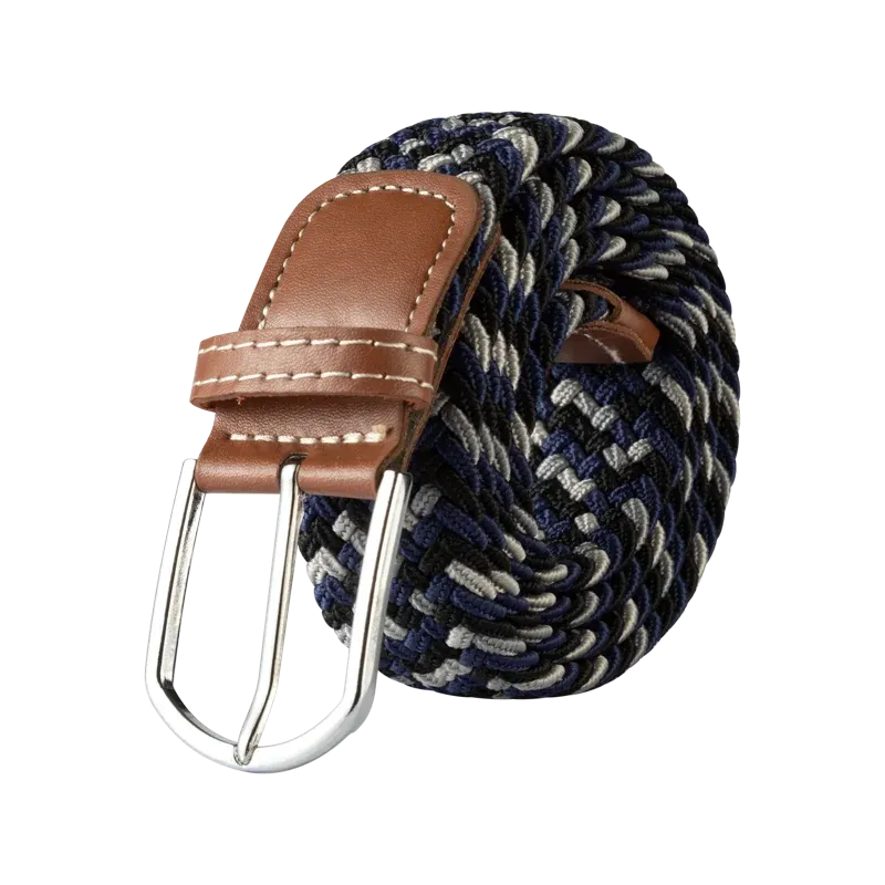 Unisex Casual Knitted Pin Buckle Jeans Belt Woven Canvas Elastic Expandable Stretch Belts for Women Men Girdle