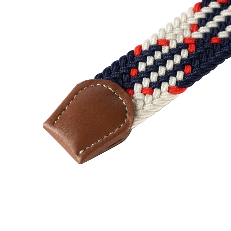 Unisex Casual Knitted Pin Buckle Jeans Belt Woven Canvas Elastic Expandable Stretch Belts for Women Men Girdle